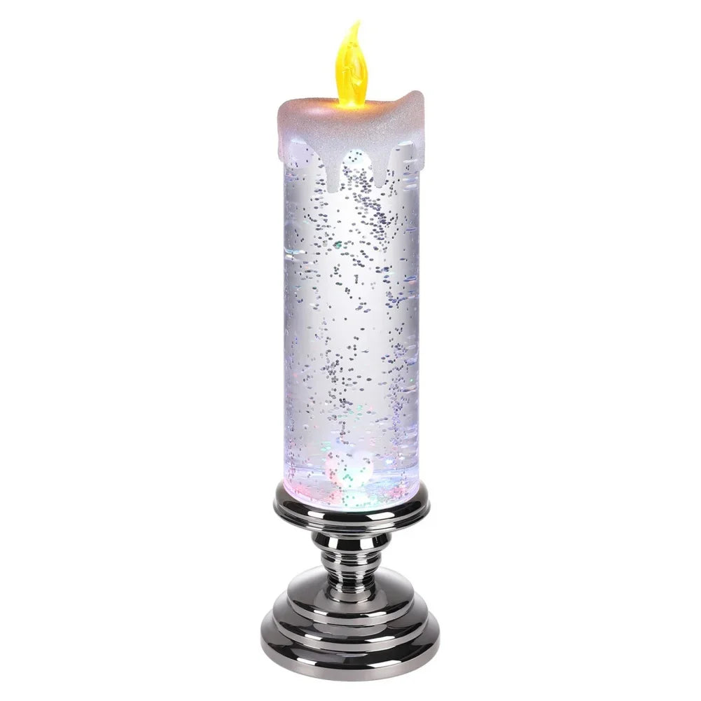 LED Candle Lights for Home Glitter Swirl Color Changing