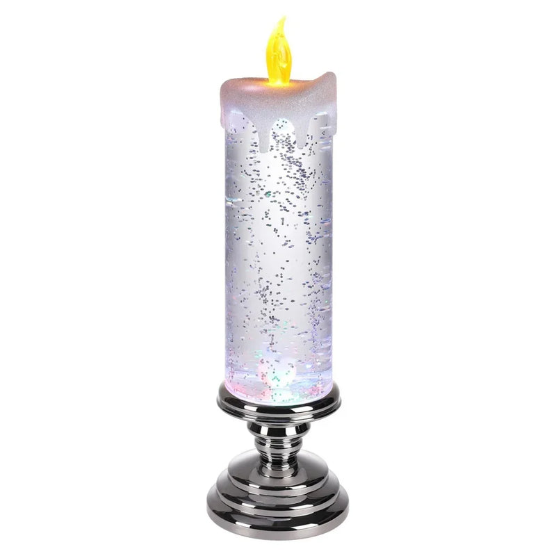LED Candle Lights for Home Glitter Swirl Color Changing