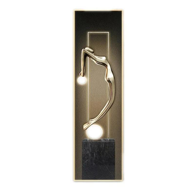 Modern Art Living Room Abstract Character Mural Lamp