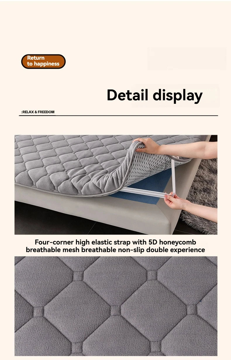 Portable Memory Foam Mattress Topper for Dorms and Rentals