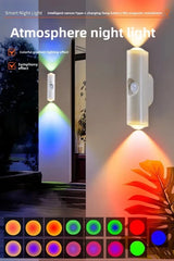 Motion Sensor LED Night Light RGB Magnetic Rechargeable