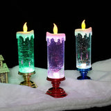 LED Candle Lights for Home Glitter Swirl Color Changing