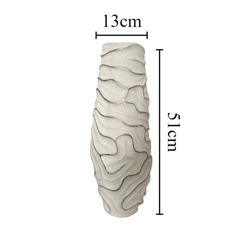 Elegant Nordic Ceramic Vase | Large Minimalist Decorative Container for Modern Décor🏺