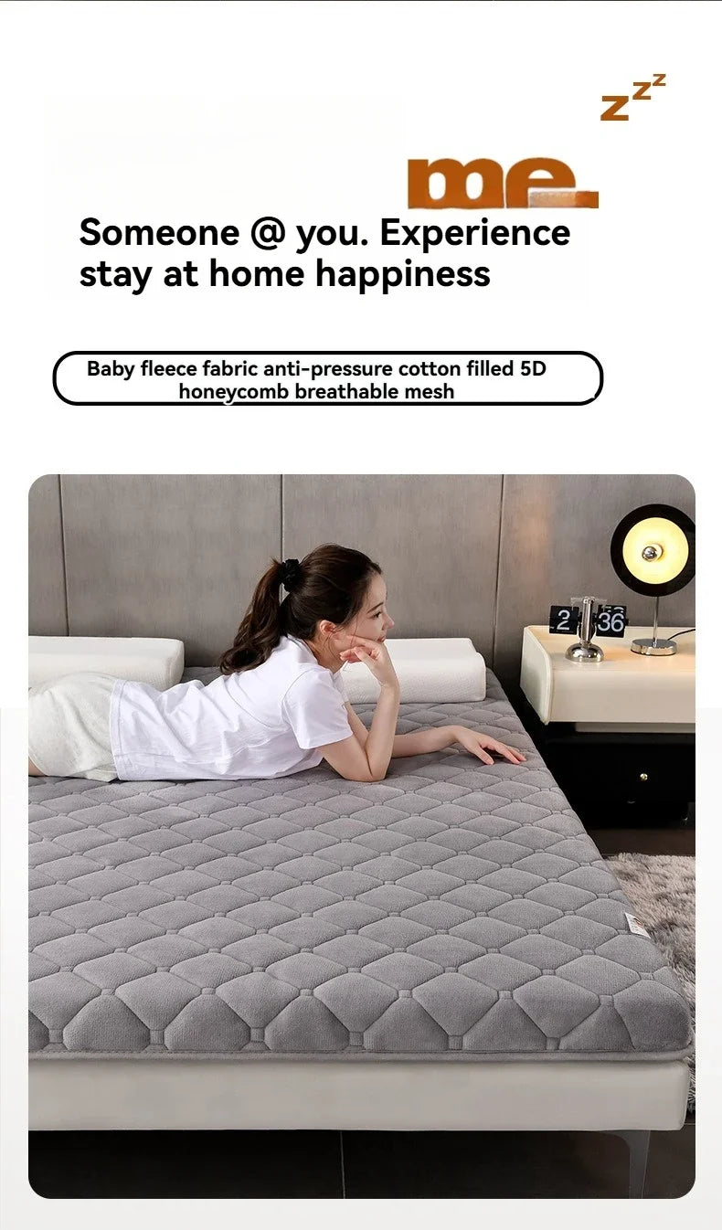 Portable Memory Foam Mattress Topper for Dorms and Rentals