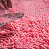 Chenille Bathroom Rug Soft Absorbent Non-Slip Floor Mat