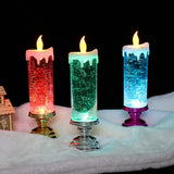 LED Candle Lights for Home Glitter Swirl Color Changing