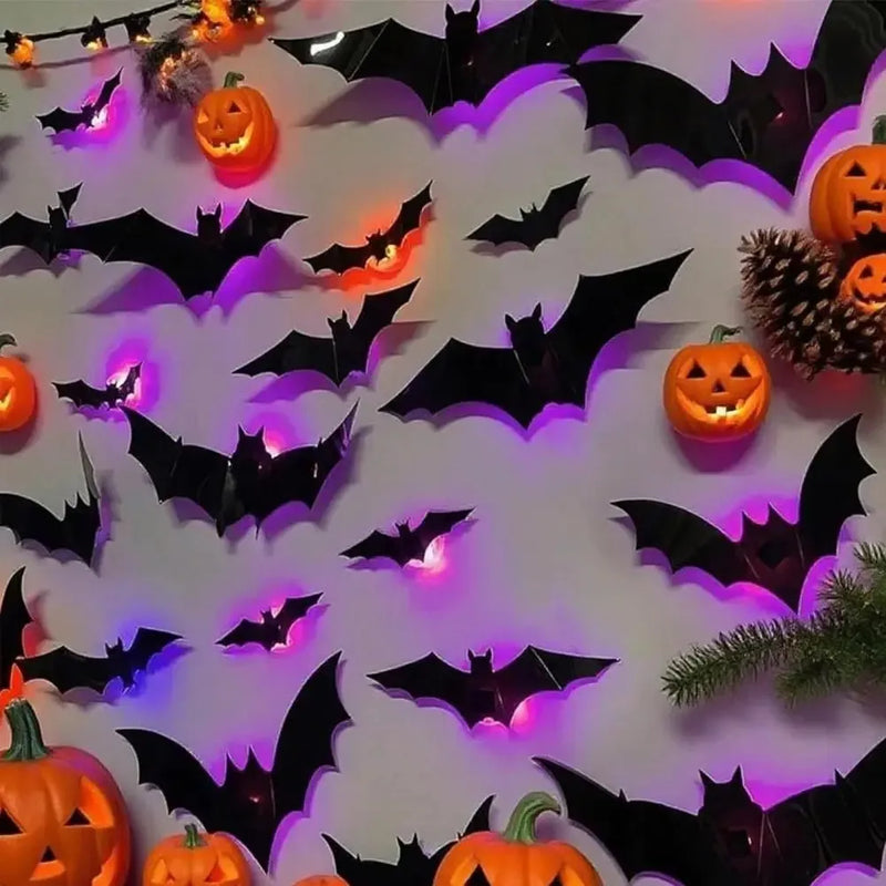 Creepy Bat Night Light LED Projector for Home Spooky Nights
