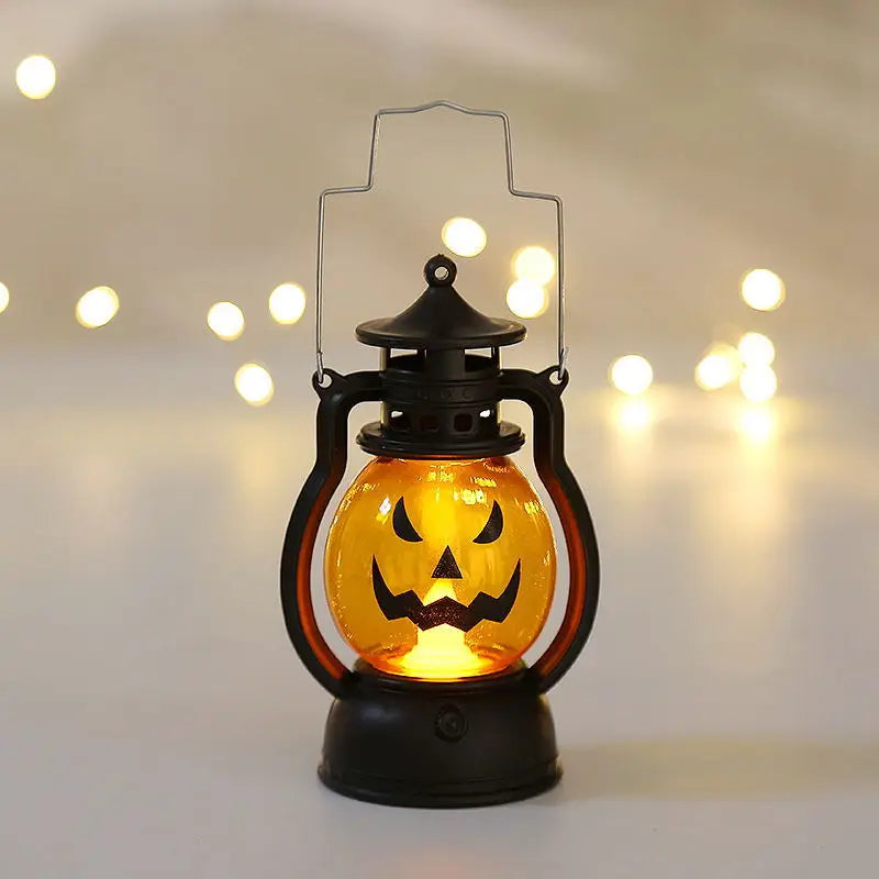 Halloween Pumpkin Ghost Lamp LED DIY Spooky Decor