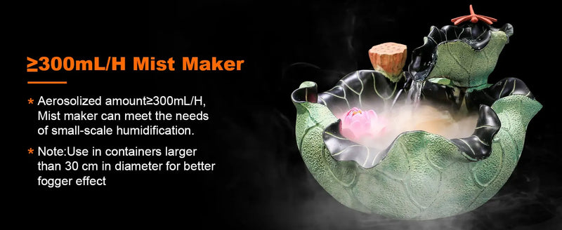 Halloween Mist Maker LED Fogger for Spooky Decorations