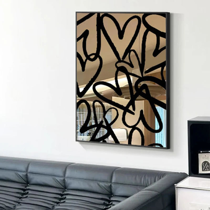 Nordic Abstract Canvas – Framed Modern Wall Art for Creative Interiors
