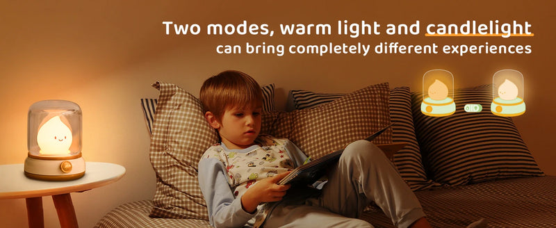 Flameless LED Candle USB Rechargeable Night Light