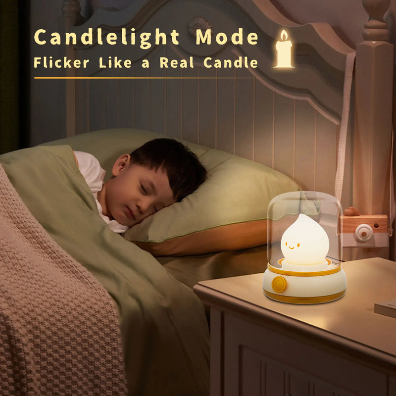 Flameless LED Candle USB Rechargeable Night Light