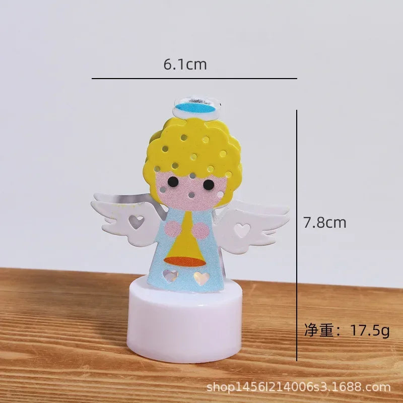 LED Electronic Candle Lights Christmas Trees Santa Claus Snowmen