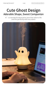 Cute Ghost Ultrasonic Air Humidifier with 7-Color LED