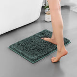 Chenille Bathroom Rug Soft Absorbent Non-Slip Floor Mat