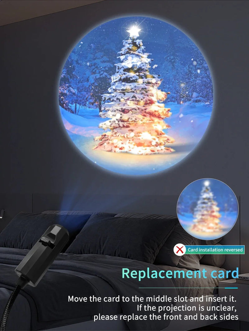 USB Mood Light Projector for Bedroom or Home Moon Lamp