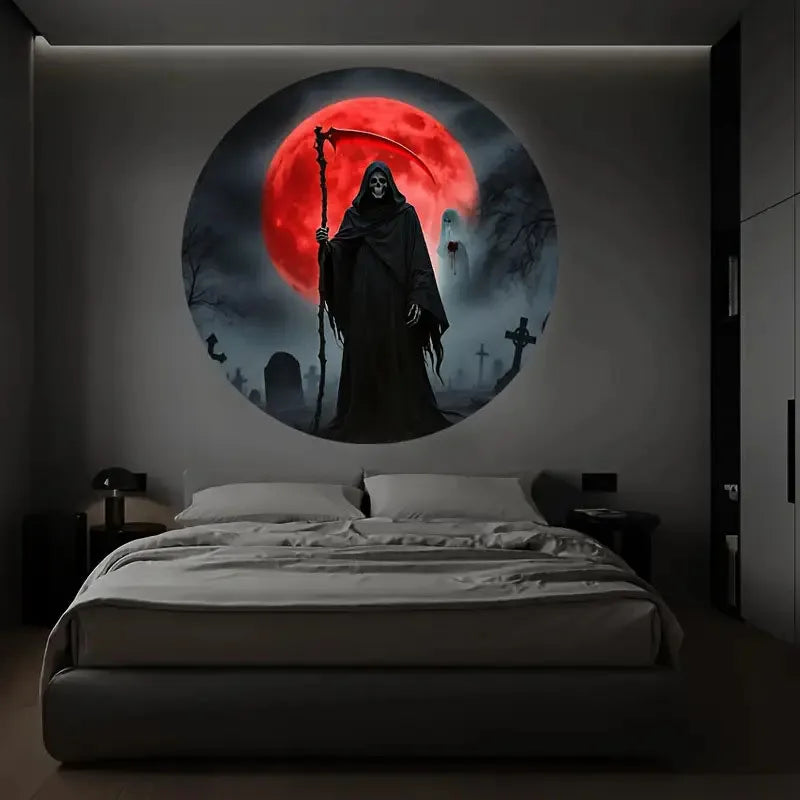 Rotating LED Halloween Night Light for Bedroom or Home