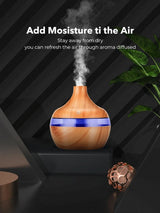 Ultrasonic Aroma Diffuser Wood Grain Electric Essential Oil