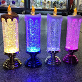 LED Candle Lights for Home Glitter Swirl Color Changing
