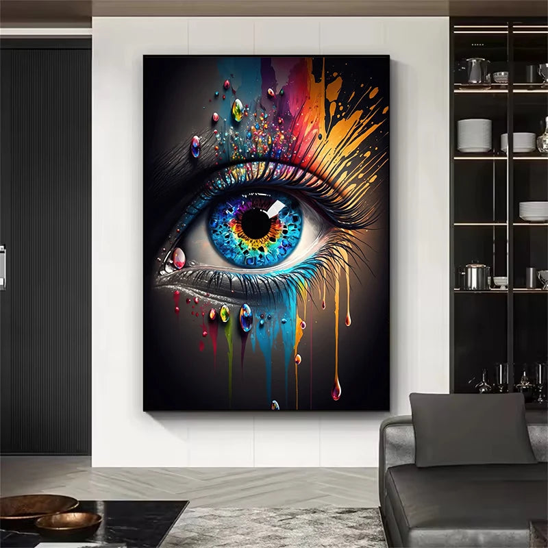 Abstract Eye Canvas Art – HD Print Poster for Modern Interiors