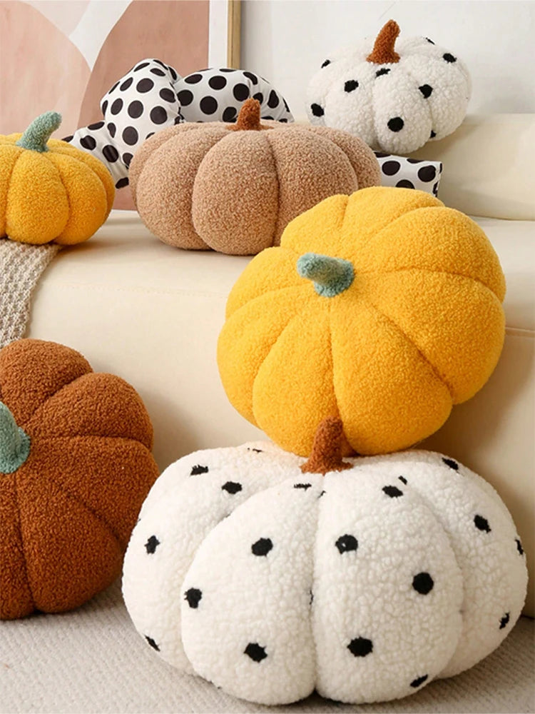 Luxury Fall Pumpkin Pillow Knit Thanksgiving Accent Cushion