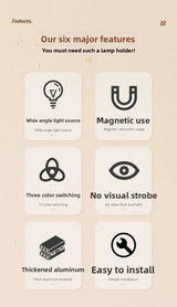 Motion Sensor LED Night Light RGB Magnetic Rechargeable