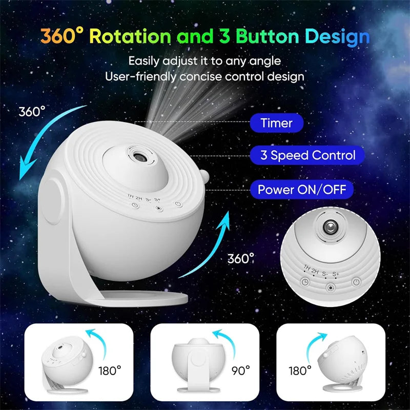 Bedroom Starry Night Projector 13-in-1 HD Galaxy Lamp