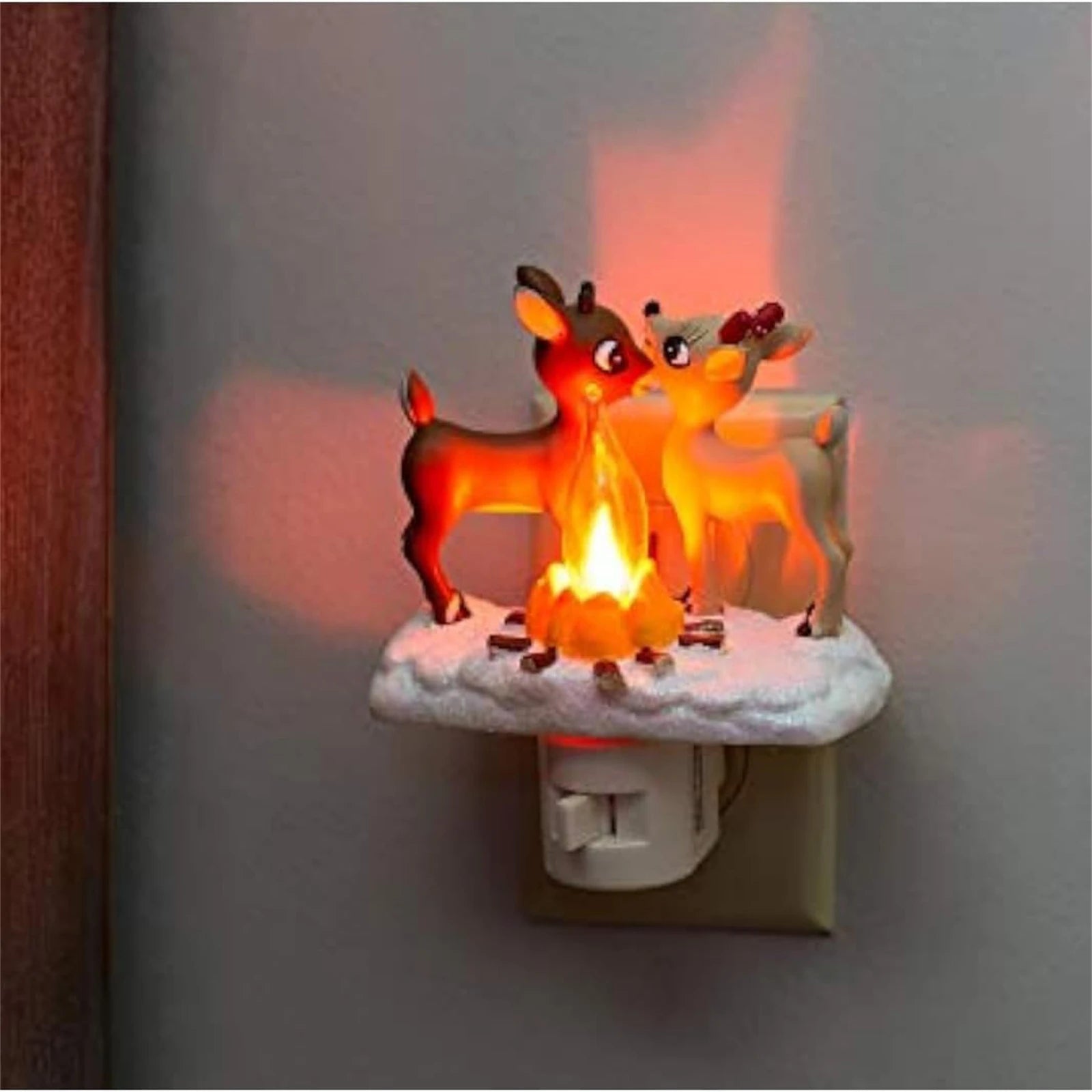 YHOPE Cute Christmas Flickering Nightlight