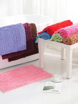 Chenille Bathroom Rug Soft Absorbent Non-Slip Floor Mat