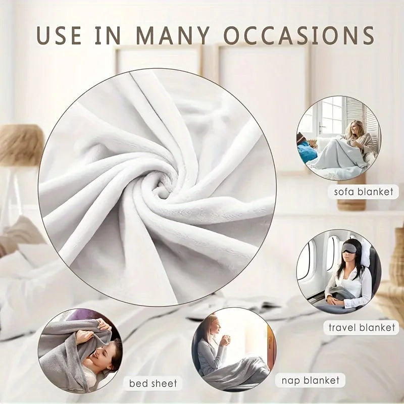 Cozy Harvest Moon Blanket with Ghost and Pumpkin Cushion