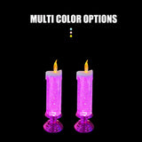 LED Candle Lights for Home Glitter Swirl Color Changing