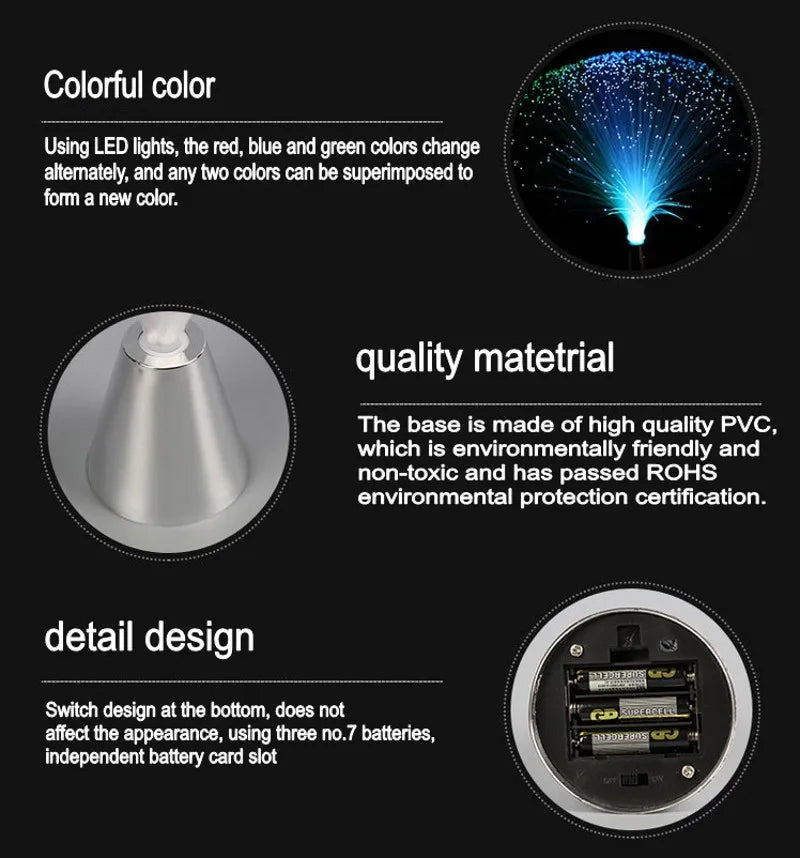 LED fiber optic lamp Festive atmosphere lamp lantern