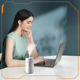 Portable Mini Humidifier | LED Cool Mist for Car & Desk