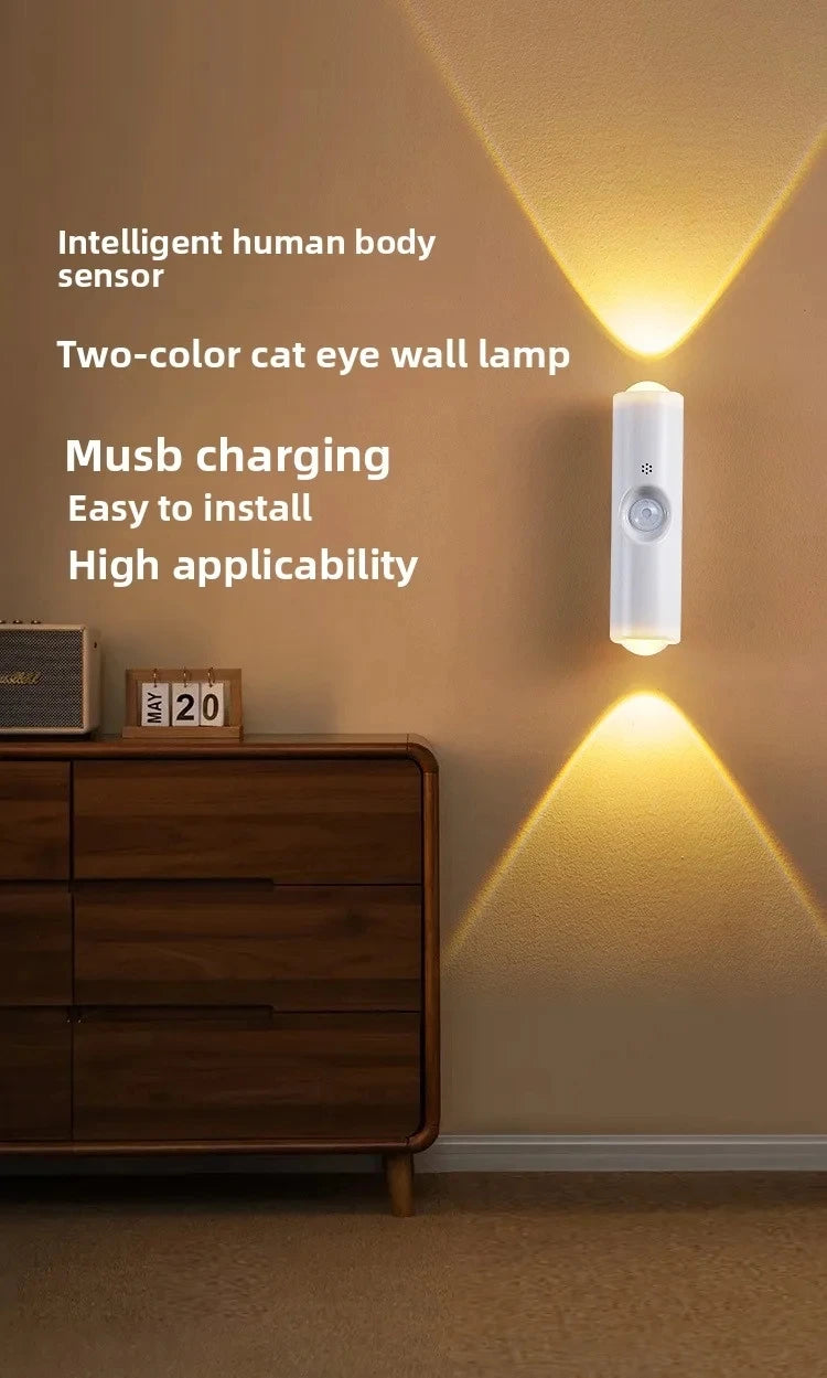 Motion Sensor LED Night Light RGB Magnetic Rechargeable
