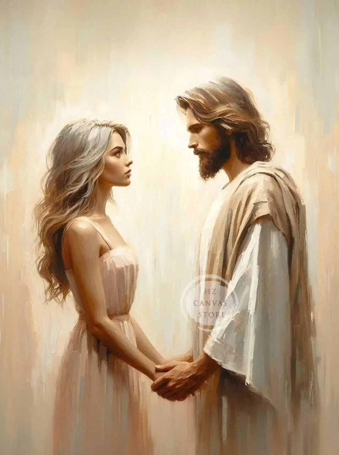 Modern Christian Jesus Children Art Poster