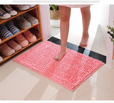 Chenille Bathroom Rug Soft Absorbent Non-Slip Floor Mat