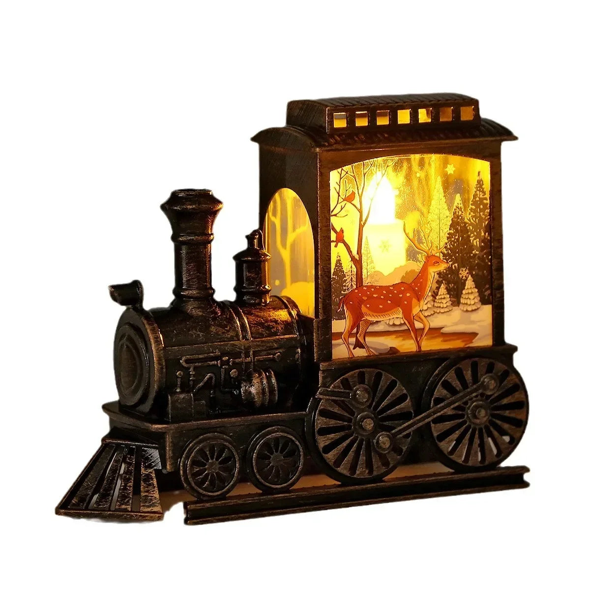 LED Night Lights Vintage Portable Train Night Lamp