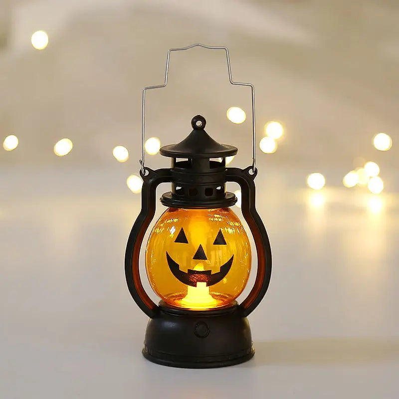 Halloween Pumpkin Ghost Lamp LED DIY Spooky Decor