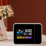Adjustable LED Digital Projection Clock with Alarm & Temp