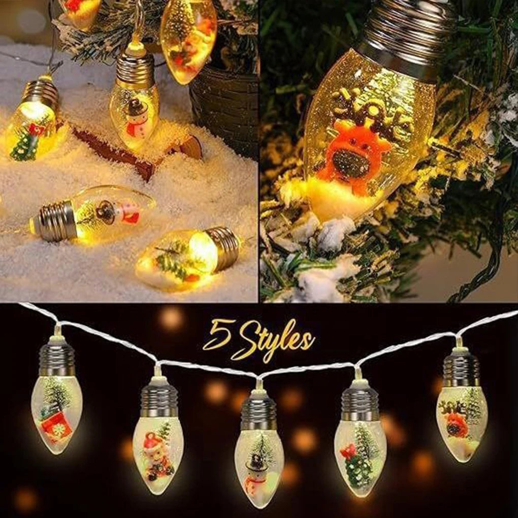 Christmas Decoration Lights String Led Lights Santa Claus Snowman
