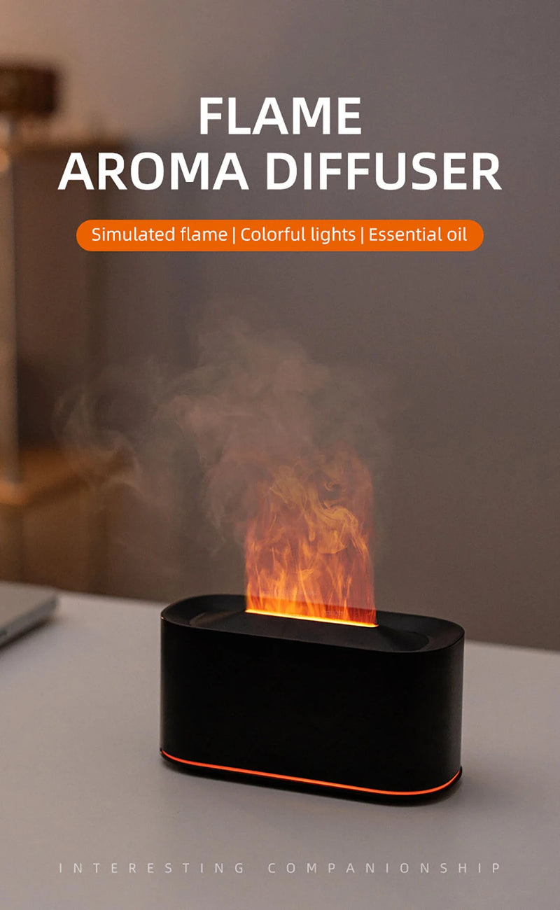 Flame Effect Aroma Diffuser USB Aroma Diffuser for Home