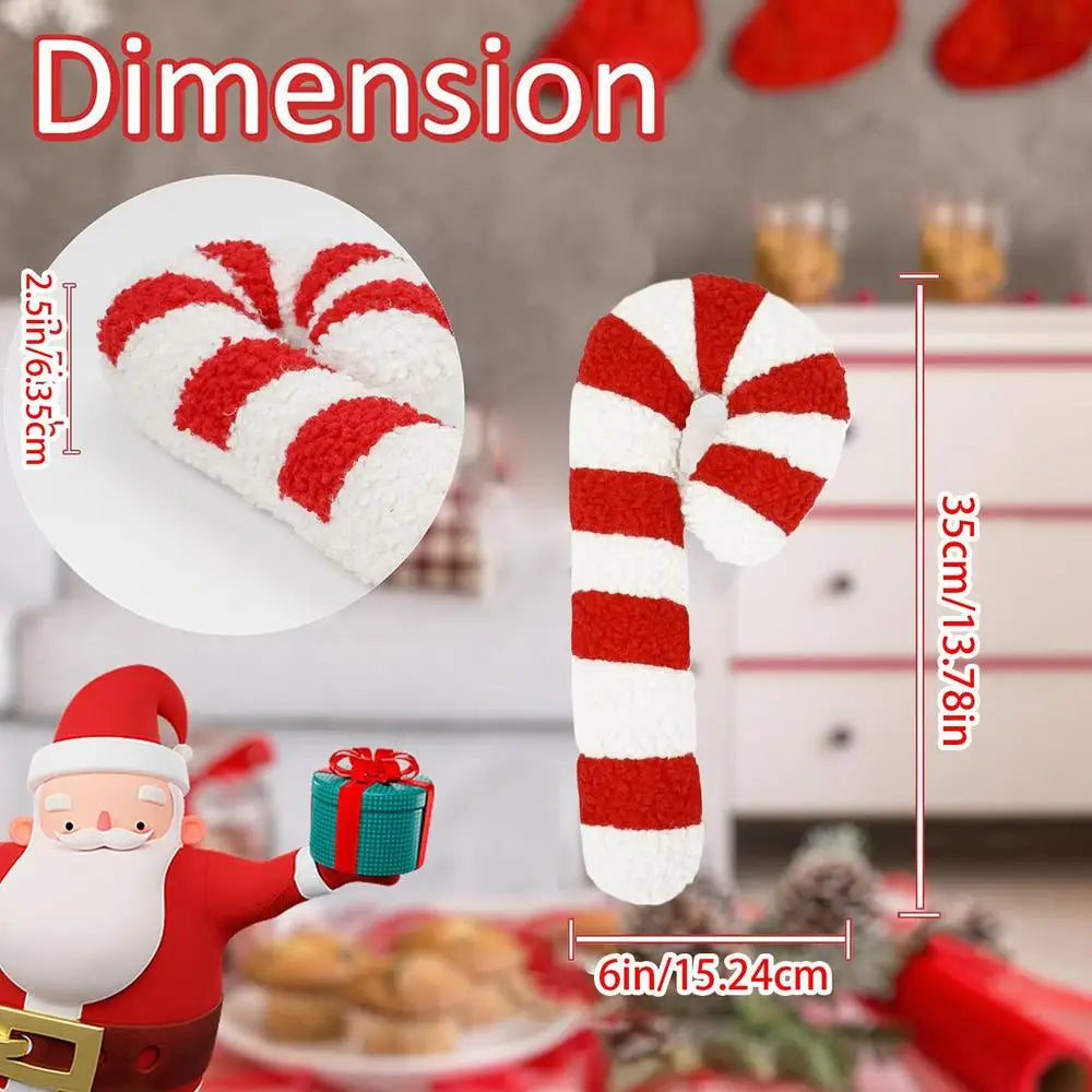 Christmas Candy Cane Pillow Decorative Sofa