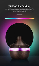 Ultrasonic Aroma Diffuser Wood Grain Electric Essential Oil