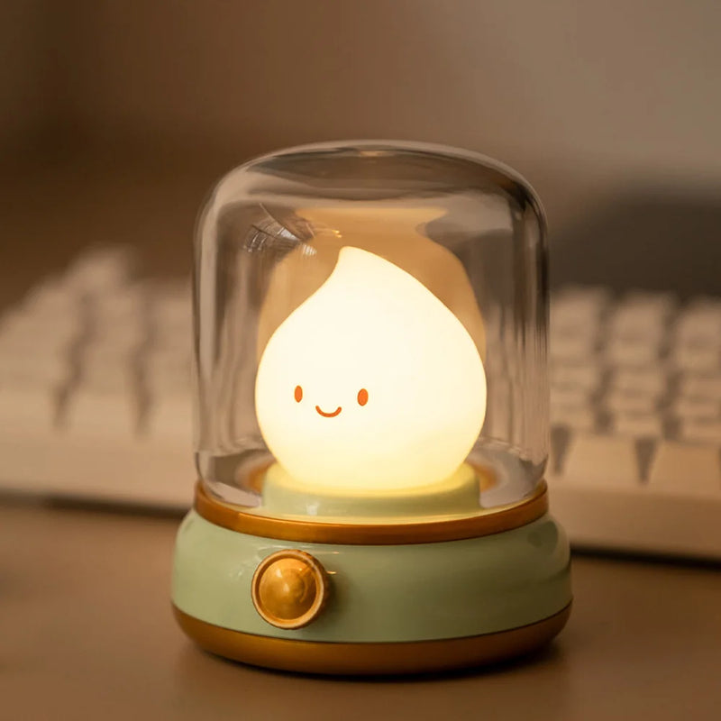 Flameless LED Candle USB Rechargeable Night Light