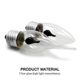 4-Pack Decorative LED Candle Bulbs Flickering Flame Effect