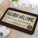 Cute Harry Potter Entry Rug Welcome Muggles Door Mat