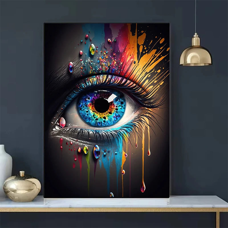 Abstract Eye Canvas Art – HD Print Poster for Modern Interiors