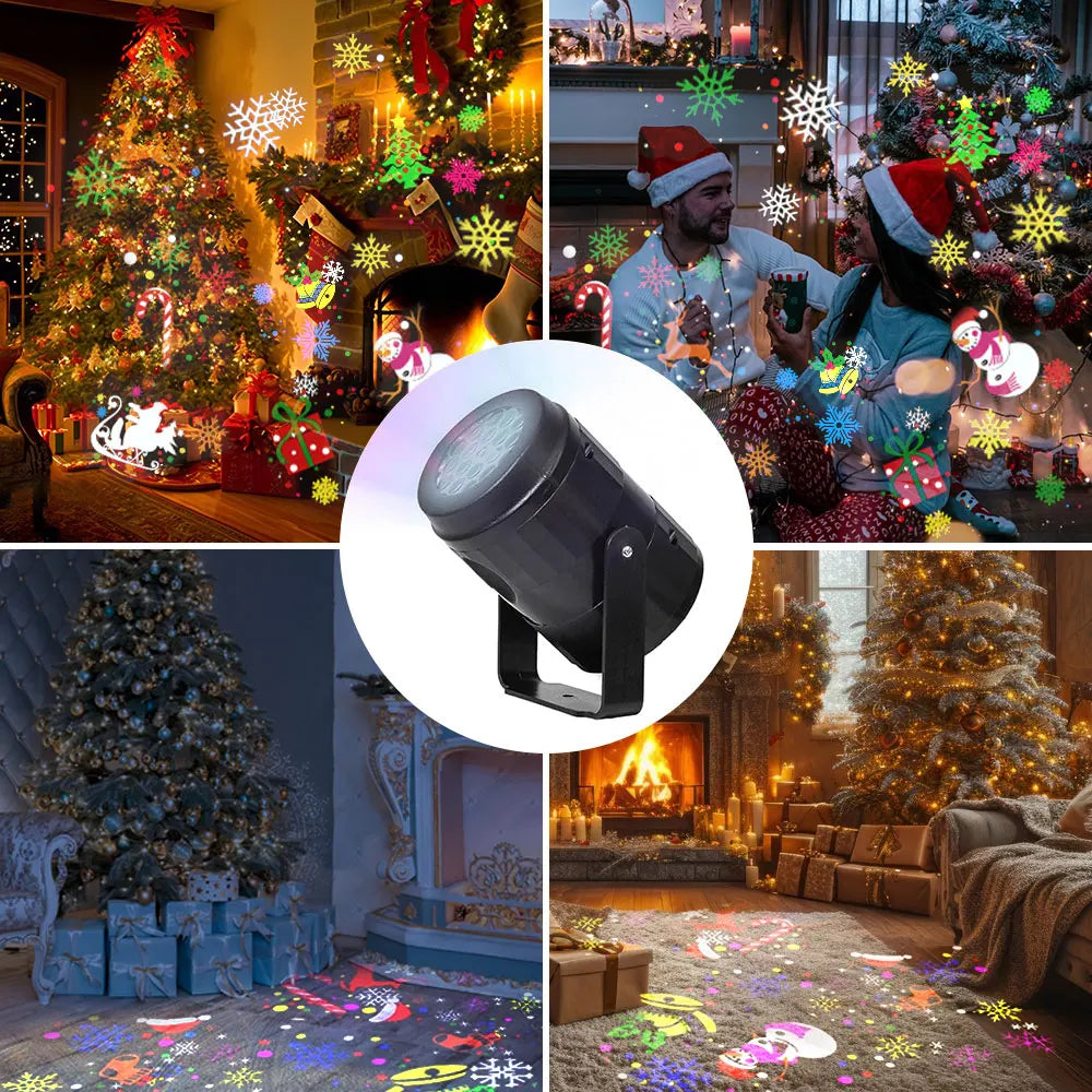 Christmas Projector Light 16Pattern Projection Fairy Lamp
