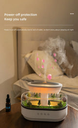 Aesthetic Cloud Humidifier.. LED Rain Diffuser Lamp