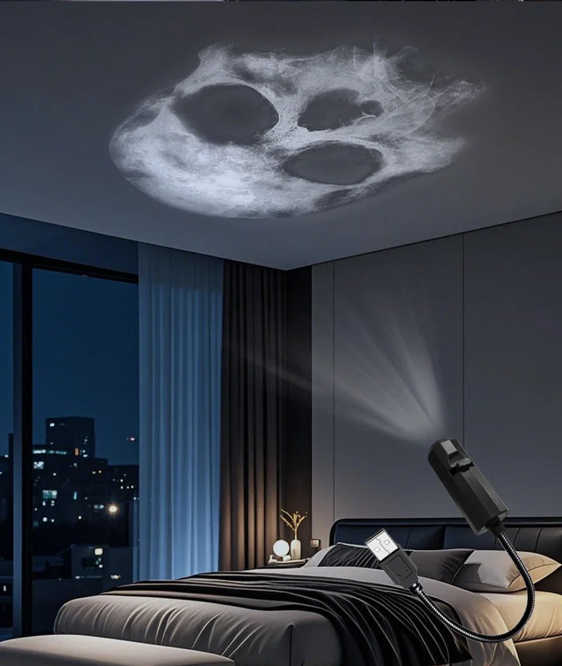 USB Mood Light Projector for Bedroom or Home Moon Lamp